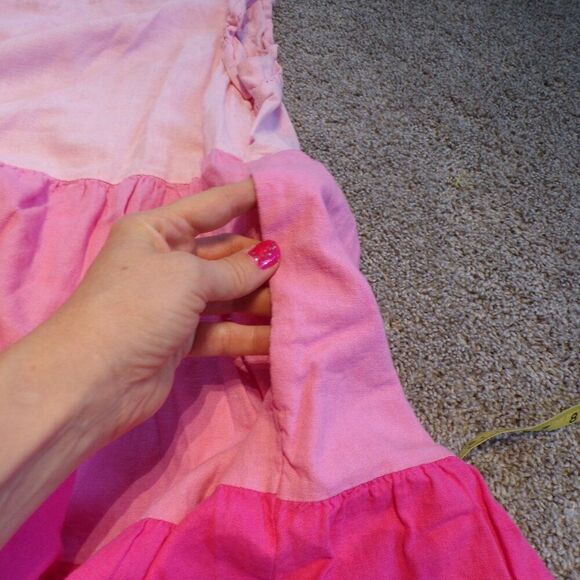 j crew linen blend tiered dress 10 - Picture 11 of 13